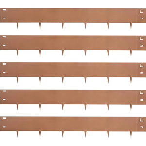 Corten Steel Eco-Friendly Rust Finish <b>Square</b> Shape Garden Retaining Plate <b>Edging</b> - Product Image 4