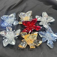 Hiasan Gantung Sepatu Kristal K9, Klip Bunga, Ornamen Mewah Buatan Tangan, Dekorasi Bunga Berhias Berlian Imitasi untuk Sepatu Pernikahan, Meja, Plafon