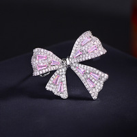 Broche Nœud Papillon Style Coréen XILIANGFEIZI, Petite et Exquise, Design Original, Tendance et Polyvalente, Légèrement Incrustée