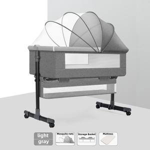 Gran oferta, <span class=keywords><strong>cama</strong></span> de bebé plegable y cuna, cuna para bebé recién nacido, cabecera con mosquitera, cuna para bebé - Product Image 1