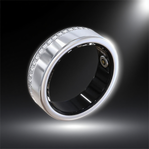 Diamond Fashion Smart Ring Inteligente Sports Fitness Tracker Oxígeno en sangre Monitoreo de frecuencia cardíaca Aplicación controlada Heathly - Product Image 1