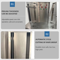 380V 800W Commerciële Pompoenmachine, Cantaloupe- en Ananas Schilmachine, Ananas- en Pompoenschilmachine