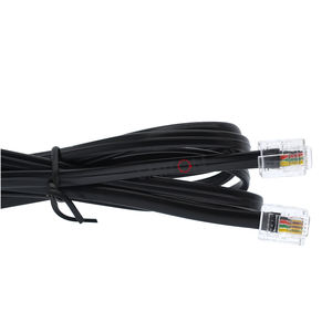 Câble téléphonique <span class=keywords><strong>fixe</strong></span> plat RJ11 6P4C 2M Audio & Vidéo Produit - Product Image 1