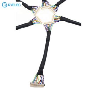 RY obral besar 30pin DF19 ke DF19 himose 1.0mm kabel Lvds Universal Pitch untuk Monitor TV LCD papan Driver - Product Image 2