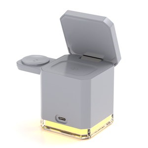 Station de recharge sans fil pliable 3 en 1 <span class=keywords><strong>Chargeur</strong></span> sans fil <span class=keywords><strong>Chargeur</strong></span> magnétique de voyage Support magnétique pliable portable avec LED - Product Image 2