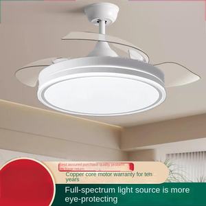 Ventilador de Techo de Cobre de 42 Pulgadas con Motor Silencioso, Iluminación LED, Control Remoto Retráctil, para Baño, Hogar, Sala de Estar, Comedor, Dormitorio - Product Image 2