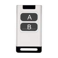 Transmisor Inalámbrico Universal RF433 Mhz de 50m, Control Remoto de Mano de 4 Botones para Control de Luces/Puertas de Garaje, Señal Estable
