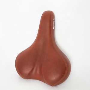 Pour <span class=keywords><strong>Velo</strong></span> Brown poignée de vélo classique <span class=keywords><strong>selle</strong></span> de vélo de Style rétro <span class=keywords><strong>confortable</strong></span> pour vélos de route caractéristique de sécurité - Product Image 1