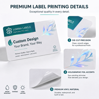 Étiquettes holographiques anti-contrefaçon de luxe pour flacons de 3 ml, 5 ml, 10 ml