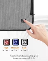 Coussin de siège chauffant rechargeable électrique portable de bureau à chauffage rapide personnalisé et économe en énergie