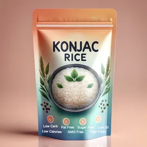 Đường miễn phí ngay lập tức Konjac gầy Gạo Chay Kosher shirataki gạo