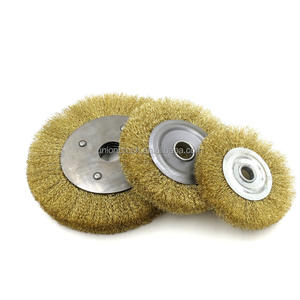 Nouvelle <span class=keywords><strong>brosse</strong></span> personnalisée <span class=keywords><strong>pour</strong></span> le polissage des mauvaises herbes de jardin avec roue en fil d'acier - Product Image 6