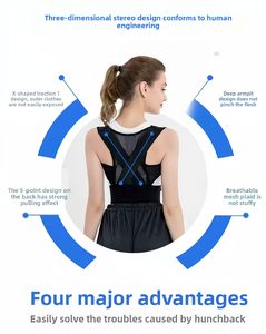 เข็มขัดพยุงหลังปรับระดับได้ ระบายอากาศได้ดี ผลิตจากไนลอน ช่วย<span class=keywords><strong>แก้</strong></span>ไขท่าทาง บรรเทาอาการปวดคอ ไหล่ และหลัง น้ำหนักเบา ระดับมืออาชีพ - Product Image 6