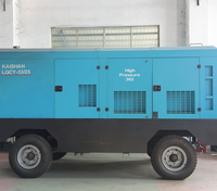 Compresseur d'air portable à vis diesel haute pression 25 bars, compresseur d'air robuste pour l'exploitation minière et le forage de puits