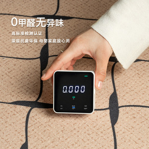 Tapis rectangulaire Jinrui Vintage Chic, résistant aux taches, pour salon et chambre, motif rayé uni, nettoyage facile à la main. - Product Image 5