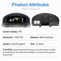 Navihua Nouveau Tableau de Bord Numérique Amélioré pour Volkswagen VW Golf 5 2004-2009 Compteur de Vitesse Automatique Système Linux Carplay Instrument LCD