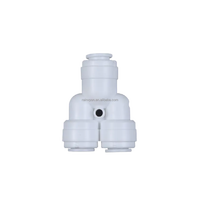 RO Y Type 3/8 pouces tube OD eau bidirectionnelle connexion rapide raccords de Tube en plastique blanc Push Connect filtres à eau en plastique