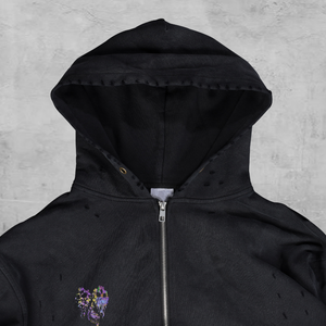 Sudadera con Capucha Extra Grande para Hombre, con Cierre, de Felpa Gruesa 100% Algodón, con Logotipo Personalizado Impreso OEM, Talla XL, Digital/Seda - Product Image 4