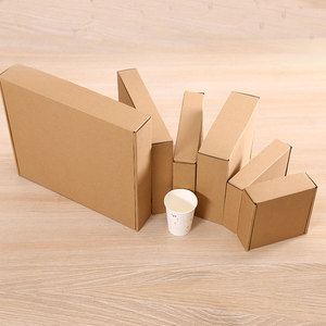 Caja de cartón corrugado extra resistente de tres capas para envíos de avión T1-T6, caja de regalo al por mayor para logística exprés, puede ser caja para ropa. - Product Image 1