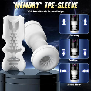 Masturbateurs masculins télescopiques, jouet sexuel vibrant pour hommes 4 en 1, piston, fellation, chatte de poche pour <span class=keywords><strong>adultes</strong></span> - Product Image 5