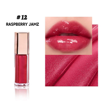 Gloss à lèvres personnalisé effet nacré, hydratant, brillant, rouge à lèvres liquide transparent, gloss brillant pour des lèvres plus pulpeuses