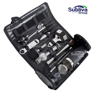 Sac à roulettes de luxe pour barmen, vente en gros, kit d'outils de Bar, sac de voyage Portable, sac à outils de barman en cuir en maille étanche, <span class=keywords><strong>2022</strong></span> - Product Image 2