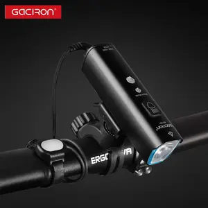 Gaciron自行车评估机循环灯防水IPX6前灯自行车智能自行车灯灯