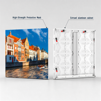 Écran publicitaire LED étanche IP65 P4 P4.4 P6 P8 P10, affichage LED de qualité supérieure pour la publicité, panneau vidéo LED fixe pour extérieur