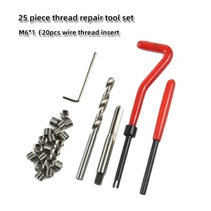 Ensemble d'outils de réparation portables à 25 fils Autres outils pour kit de réparation d'inserts filetés de <span class=keywords><strong>voiture</strong></span> Durable Anti-corrosion et résistant à la rouille - Product Image 3
