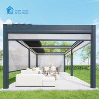Pergola en aluminium robuste de qualité commerciale Sweet Home, toit à lames orientables, imperméable, pour patio, jardin, terrasse