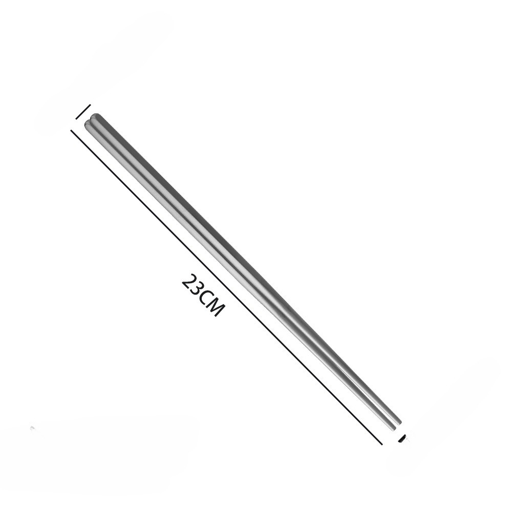 Pure titanium chopsticks half square 23cm