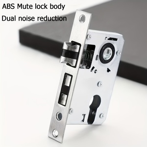 Khóa cửa phòng gỗ tự nhiên đơn giản, yên tĩnh, hiện đại, tay nắm cửa phòng ngủ nội thất - Product Image 5