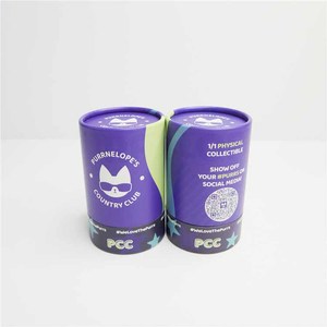 Emballage en tube de papier personnalisé en usine, emballage en carton kraft ou en papier, impression de logo, boîte d'emballage en tube - Product Image 3