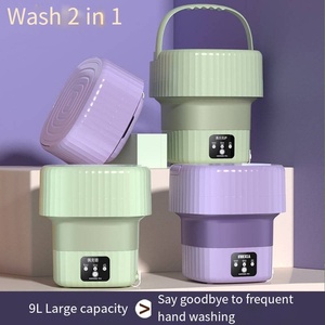 Venta <span class=keywords><strong>de</strong></span> <span class=keywords><strong>liquidación</strong></span> 9L 8L Recién llegado Durable Usando un pequeño espacio en el piso Ahorra agua Mini lavadora plegable portátil - Product Image 2