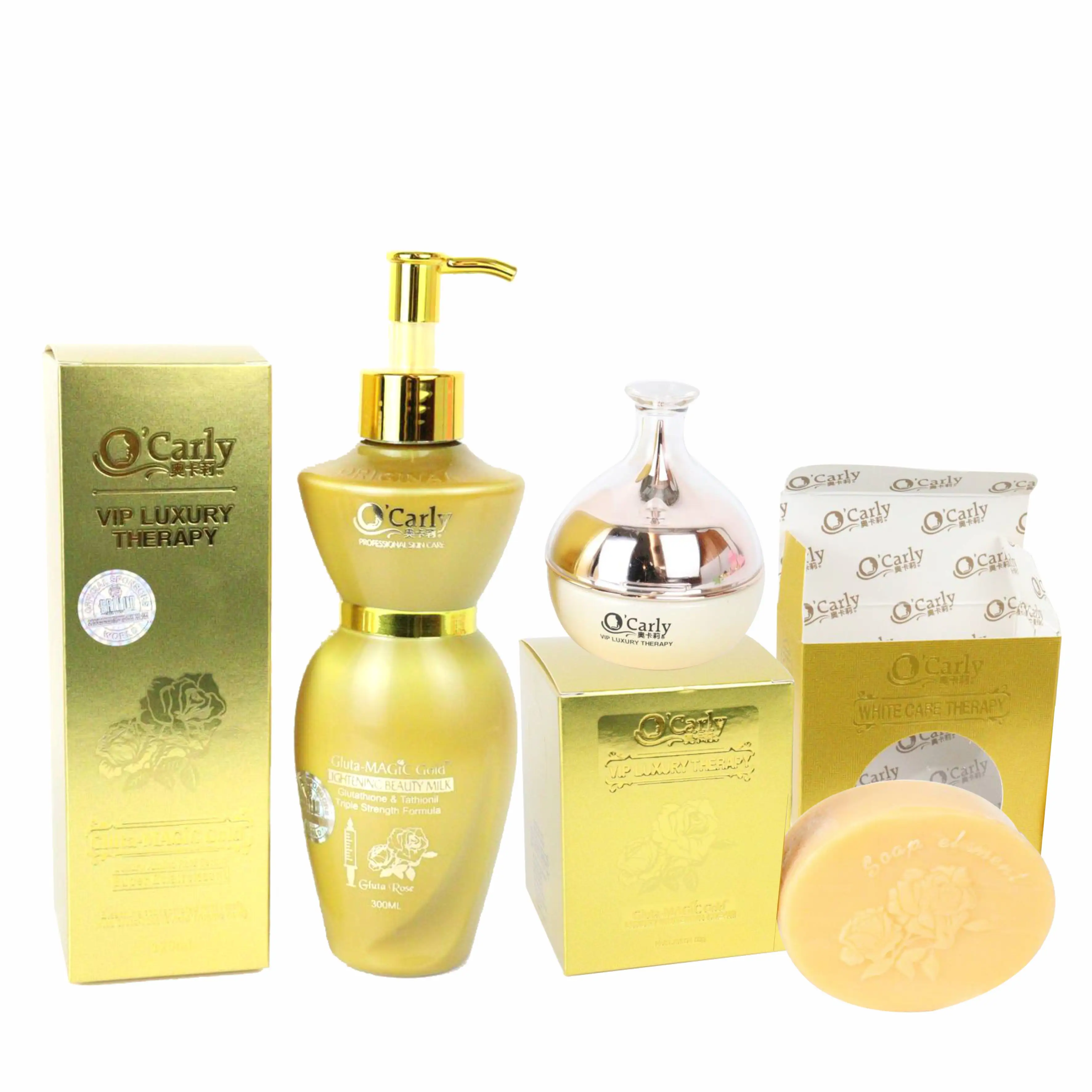 OEM Private Label Magic SkinCare Set Glow complexion with Body Lotion Serum Cream Soap whitening Luxury Custom Beauty Products