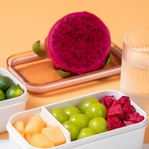 Caja de Almacenamiento Portátil Moderna Personalizada al por Mayor, Buen Precio, Material PP, Apta para Microondas, Refrigerada, para Alimentos, Frutas, Múltiples Usos - Product Image 4