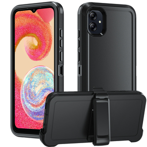 Étuis de téléphone portable anti-rayures TPU+PC Defender pour A04E A34 5G Protection intégrale du corps Design d'armure givrée - Product Image 2