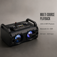 Enceinte de fête sans fil 120W avec lumières RGB, système audio DJ TWS pour bars et fêtes d'anniversaire