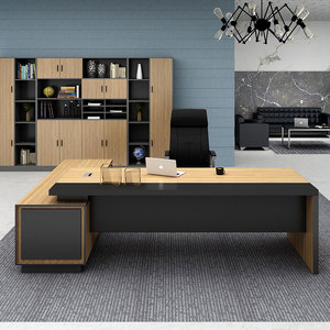 Convertible Wooden Office Mesa e cadeira definida para CEO Gerentes e Executivos <span class=keywords><strong>Computer</strong></span> Furniture para Uso Doméstico - Product Image 3