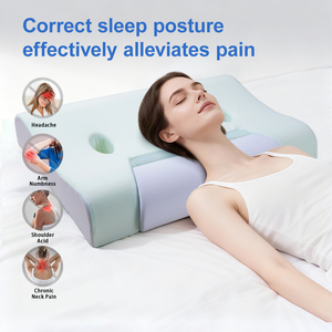 Gối chỉnh hình cổ hai bên tai - Hỗ trợ cổ theo công thái học, Bán buôn nhà máy & Dịch vụ OEM/ODM - Product Image 6