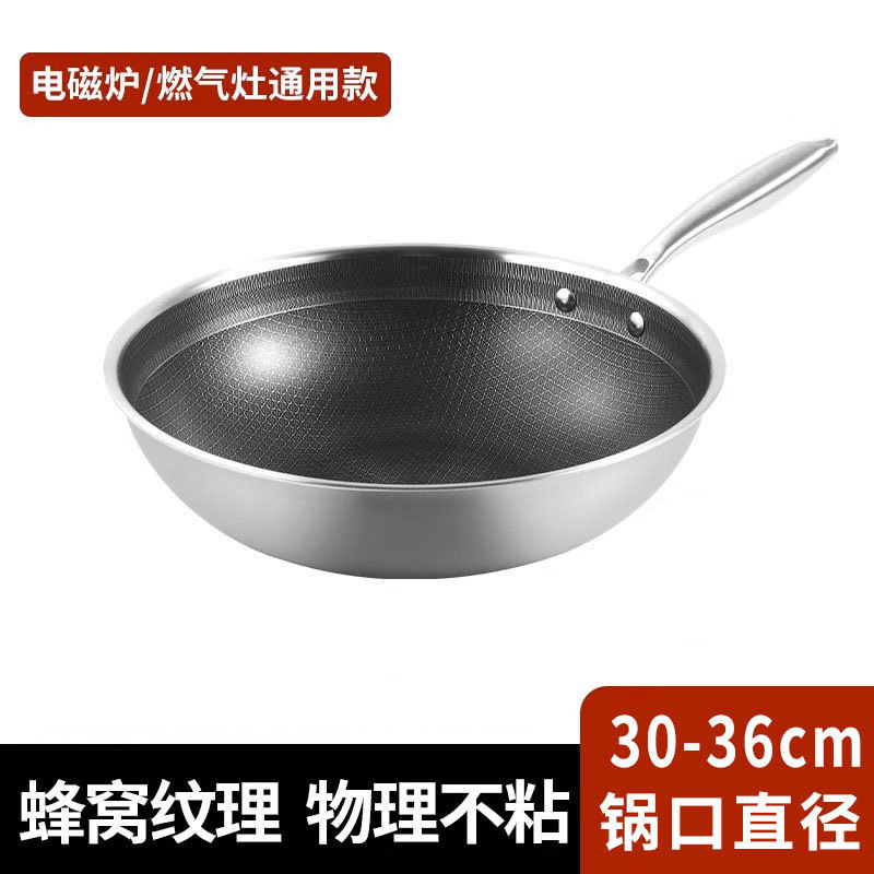 Sartén Antiadherente Honeycomb [Sartén Individual] - Mango de Acero Inoxidable