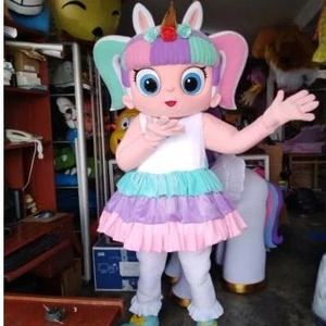 Nouvelle poupée licorne de luxe pour adulte, Costume de mascotte de noël, déguisement d'halloween, <span class=keywords><strong>LOL</strong></span> - Product Image 2