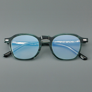 Gafas Redondas de Acetato de Color Retro MS YL65005 para Mujer, Monturas de Alta Calidad con Logotipo y <span class=keywords><strong>Lentes</strong></span> Fotocromáticas Personalizadas, <span class=keywords><strong>Lentes</strong></span> Premium - Product Image 2