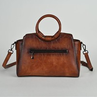 Tas Tangan Kulit PU Retro Modis - Tas Selempang Kasual Bermotif Bunga untuk Wanita, Tas Selempang untuk Penggunaan Sehari-hari