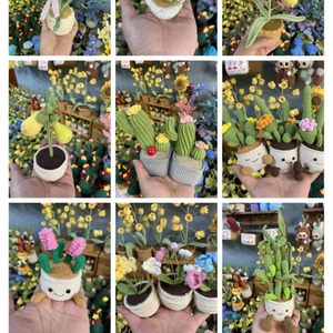 Décor <span class=keywords><strong>de</strong></span> tableau <span class=keywords><strong>de</strong></span> bord <span class=keywords><strong>de</strong></span> voiture fait à la main <span class=keywords><strong>bricolage</strong></span> tricoté plante en <span class=keywords><strong>pot</strong></span> Crochet <span class=keywords><strong>Pot</strong></span> <span class=keywords><strong>de</strong></span> <span class=keywords><strong>fleur</strong></span> pour bureau bureau cadeau <span class=keywords><strong>de</strong></span> fête des enseignants - Product Image 3