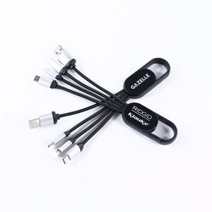 Cable de Carga USB Retráctil 3 en 1 con Logotipo Personalizado, Carga Rápida, Regalo Promocional para Teléfono Móvil - Product Image 4
