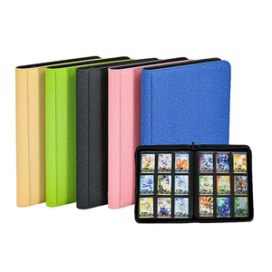 <span class=keywords><strong>Classeur</strong></span> à fermeture éclair en cuir PU avec logo personnalisé, 4, 9 ou 12 pochettes, <span class=keywords><strong>classeur</strong></span> premium <span class=keywords><strong>pour</strong></span> cartes à collectionner Pokémon, cartes de sport, TCG - Product Image 4