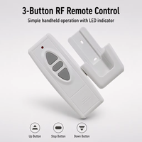 Télécommande sans fil RF universelle à 3 boutons, code EV1527, haute puissance, longue portée, pour ouvre-porte, ouvre-portail et ouvre-voiture