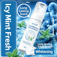 Mousse dentifrice blanchissante 4-en-1 aux herbes pour usage quotidien – Élimination des taches et contrôle de la mauvaise haleine