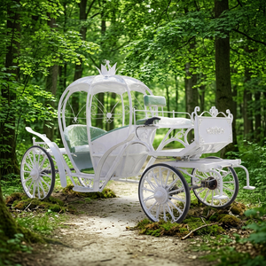 Chariot citrouille de style européen confortable pour mariage, chariot citrouille électrique pour visites touristiques - Product Image 1